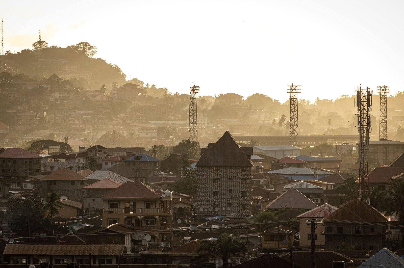 A general view of the capital Freetown, Sierra Leone, June 18, 2023. (AFP Photo)