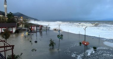 An aerial view of the flooded area in Kastamonu, northern Türkiye, Nov. 27, 2023. (AA Photo)