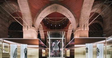The clothes displayed at the &quot;Golden Opulence&quot; exhibition, Istanbul, Türkiye, Nov. 28, 2023. (Photo courtesy of Beymen)