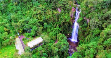 The Cascada la Chorrera Waterfall holds the distinction of being the country's tallest waterfall, Bogota, Colombia. (Photo courtesy of Choachi Municipality Tourism Association)