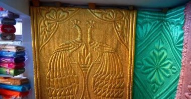 One of the handmade quilts that will be presented at the Art Basel Miami week. (Photo courtesy of Nazan Aktan)