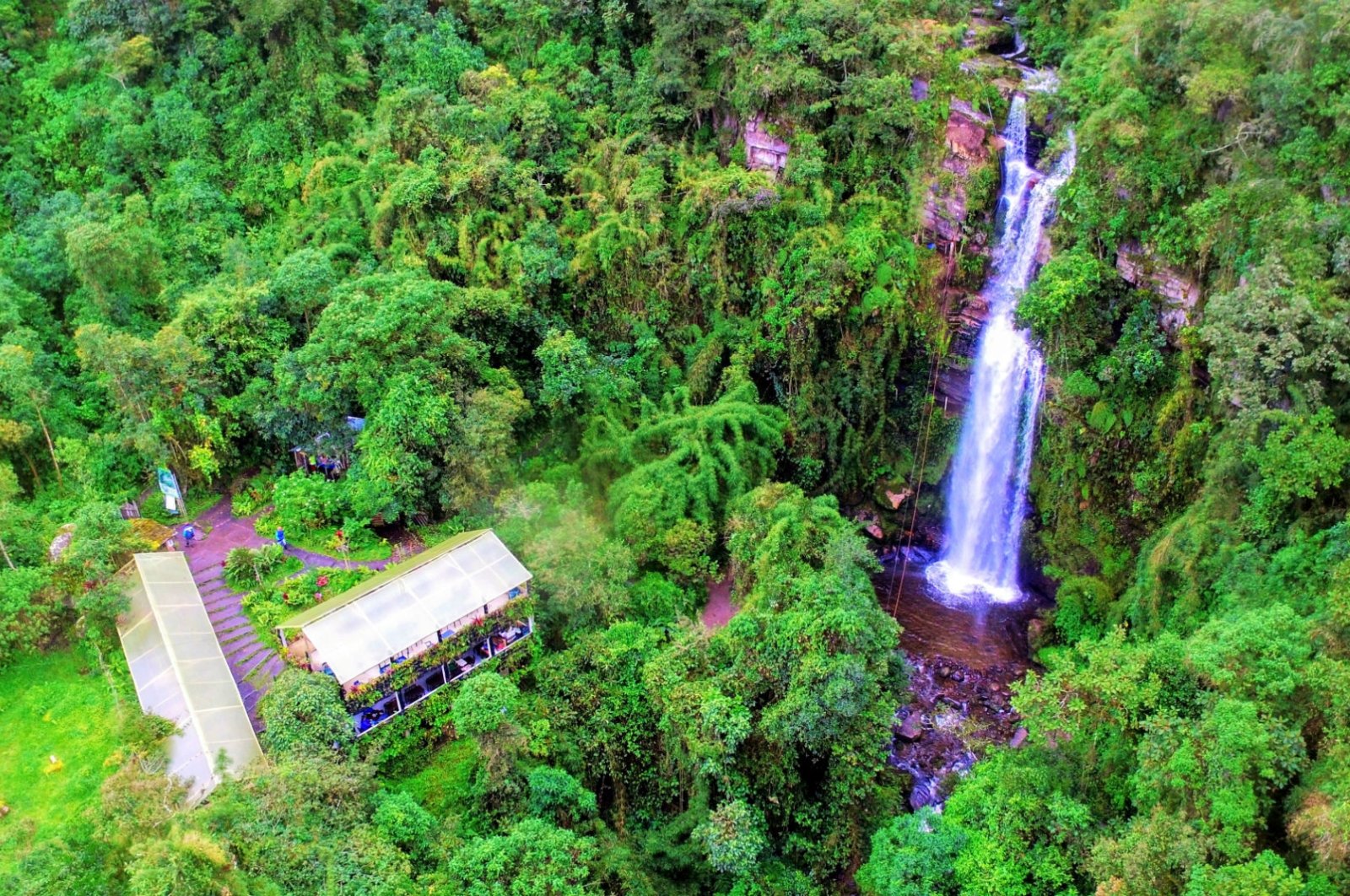 The Cascada la Chorrera Waterfall holds the distinction of being the country&#039;s tallest waterfall, Bogota, Colombia. (Photo courtesy of Choachi Municipality Tourism Association)