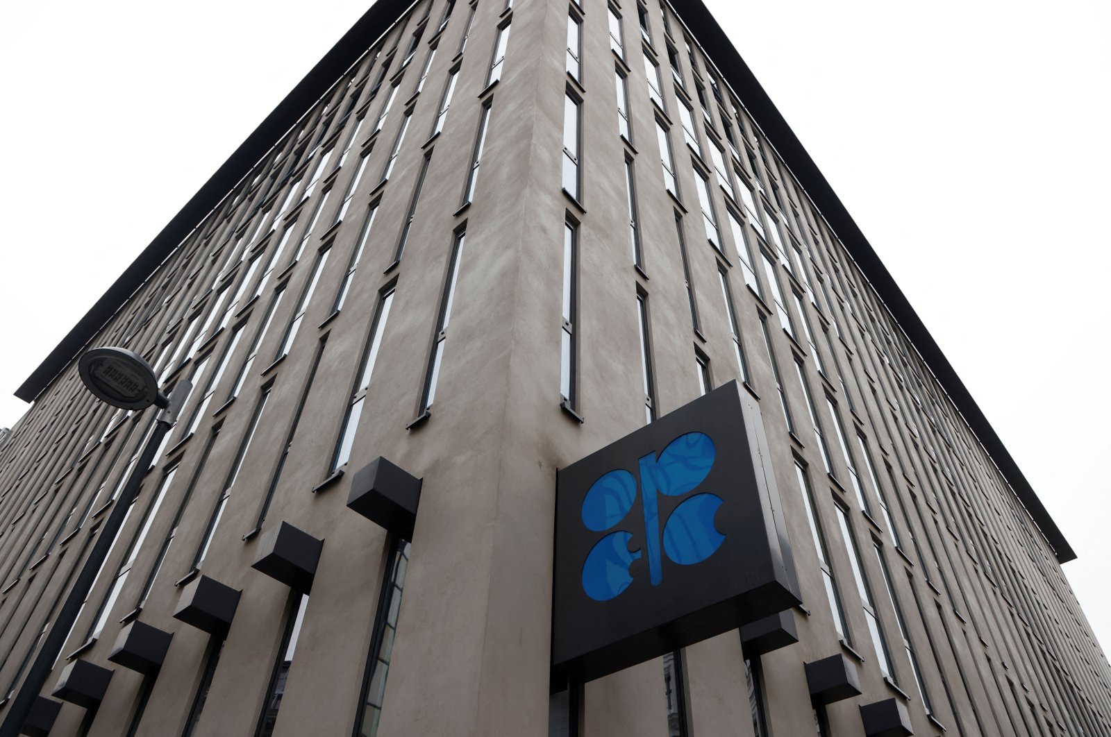 A view of the logo of the Organization of the Petroleum Exporting Countries (OPEC) outside its headquarters in Vienna, Austria, Nov. 30, 2023. (Reuters Photo)