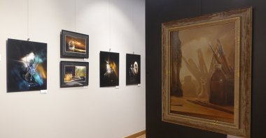 ArtOf3 exhibition at the Hungarian Cultural Center, Istanbul, Türkiye. Dec. 1, 2024. (AA Photo)