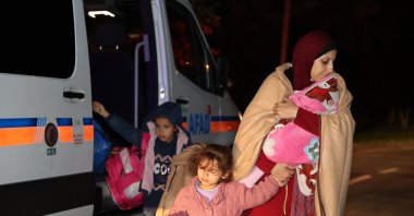 Turkish citizens evacuated from Gaza are seen arriving in Istanbul, Türkiye, Nov.21, 2023 (AA Photo)