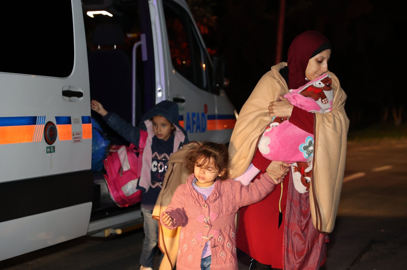 Turkish citizens evacuated from Gaza are seen arriving in Istanbul, Türkiye, Nov.21, 2023 (AA Photo)