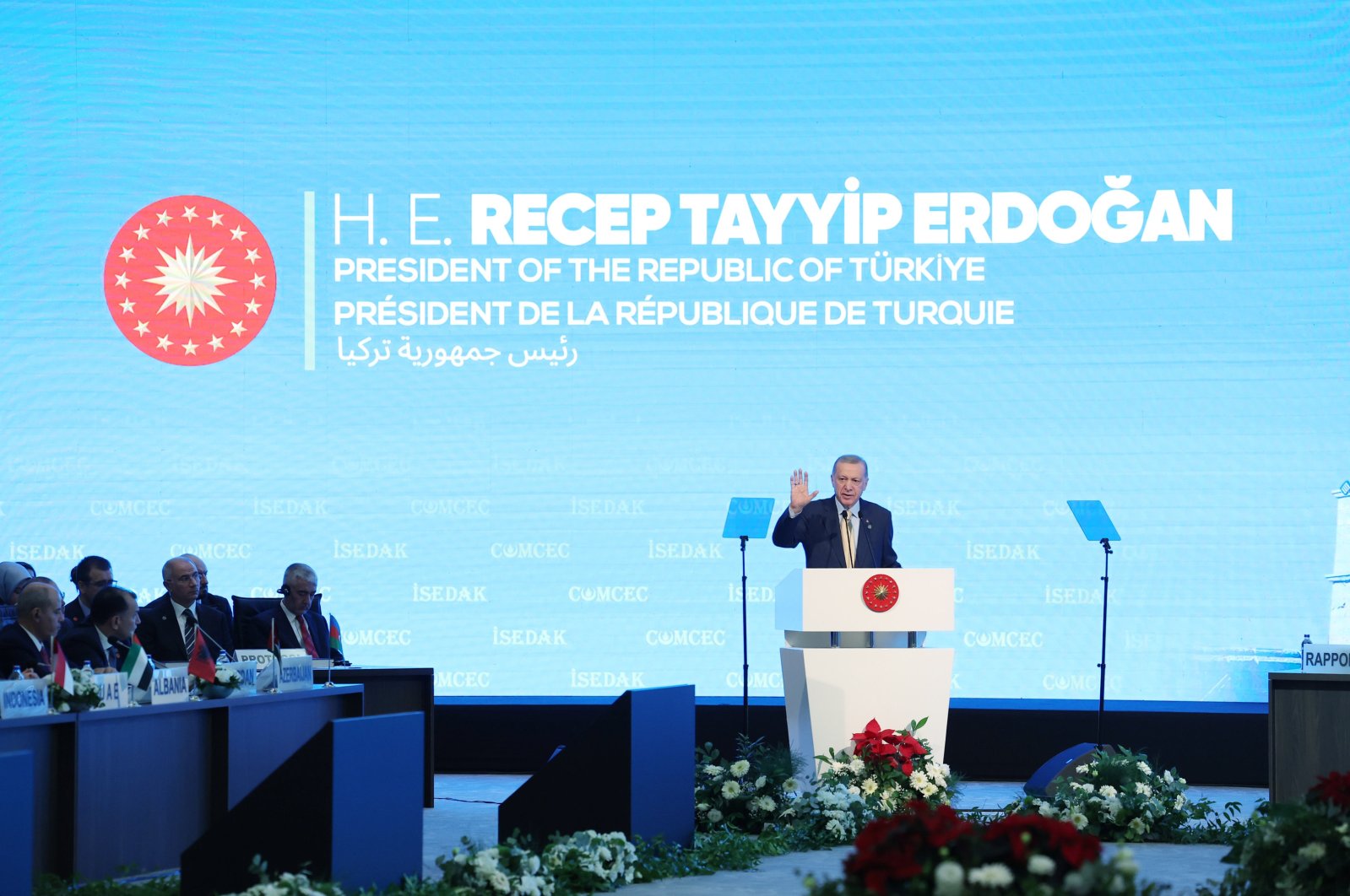 President Recep Tayyip Erdoğan speaks at the event, Istanbul, Türkiye, Dec. 4, 2023. (AA Photo)