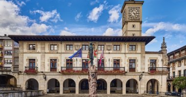 The Town Hall in Guernica, Pais Vasco, Basque Country, Spain, Nov. 11, 2021. (Getty Images Photo)