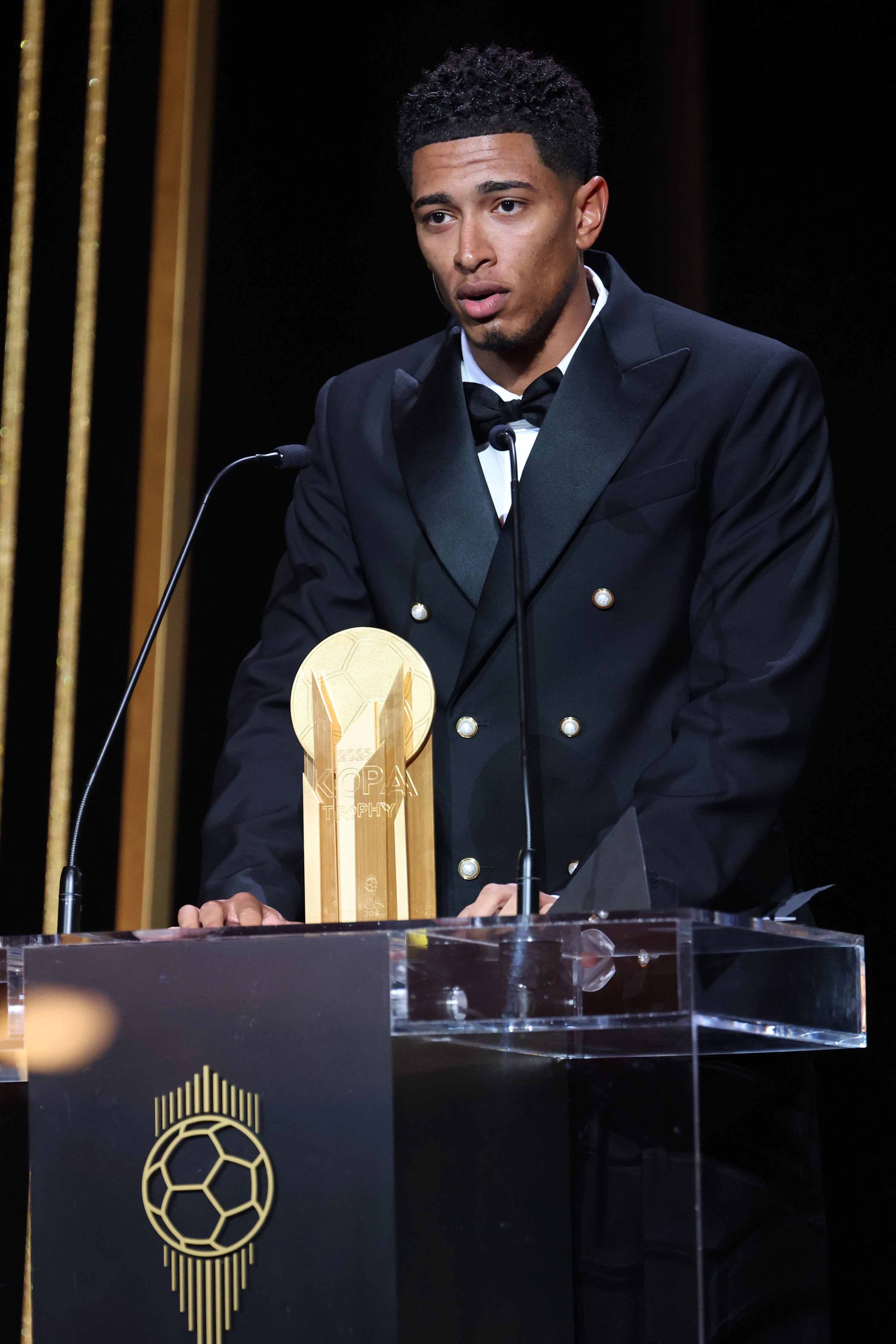 Jude Bellingham attends the 67th Ballon d'Or Ceremony at the Theatre du Chatelet, Paris, France, Oct. 30, 2023. (Getty Images Photo)