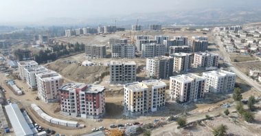 The construction of new housing units continues in quake-hit Hatay, Türkiye, Dec. 7, 2023. (AA Photo)