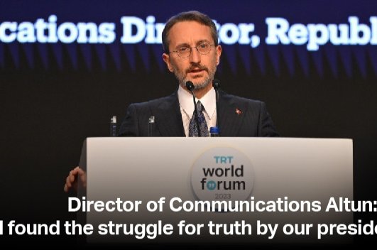 Altun: "Israel found struggle for truth by our president against it" - Vimarsana News