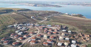 New homes with views of the Atatürk Dam built for earthquake victims, Şanlıurfa, Türkiye, Dec. 10, 2023. (AA Photo)