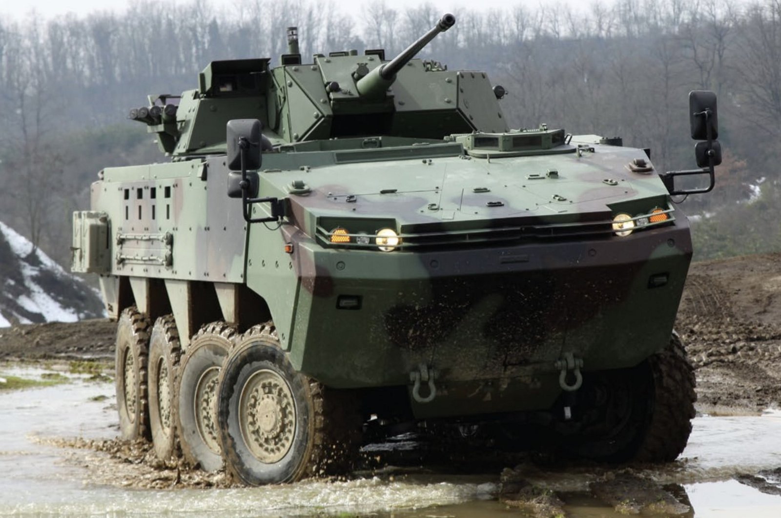 Otokar&#039;s ARMA 8x8 armored vehicle is seen in this photo dated Dec. 9, 2023. (AA Photo)