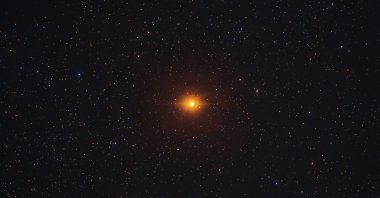 Betelgeuse is a red supergiant and the 10th-brightest star in the night sky. Taken at Natural park of Cabo de Gata, Almería, Andalusia, South of Spain, Jan. 15, 2021. (Getty Images Photo)