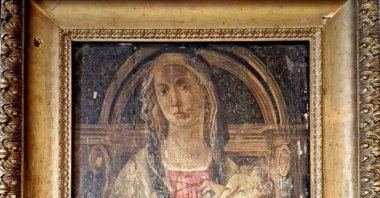 Sandro Botticelli's Madonna and Child was painted in the 15th century. (Photo courtesy of Soprintendenza Archeologia Belle Arti e Paesaggio per l'Area Metropolitana di Napoli)