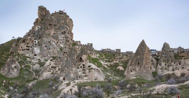 Fairy chimneys are seen in the famed tourist hot spot Cappadocia, in central Nevşehir province, Türkiye, March 22, 2018. (Reuters Photo)
