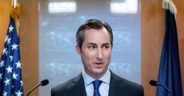 U.S. State Department spokesperson Matthew Miller answers questions about an American solider detained in North Korea after he willfully crossed the border from South Korea during a news briefing at the State Department, in Washington, U.S., July 18, 2023. (AP Photo)