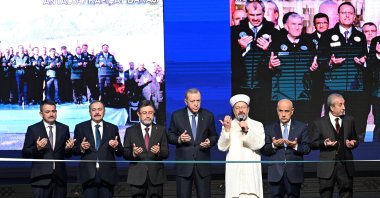 President Recep Tayyip Erdoğan attends the mass opening ceremony of 369 facilities, Ankara, Türkiye, Dec. 12, 2023. (AA Photo)