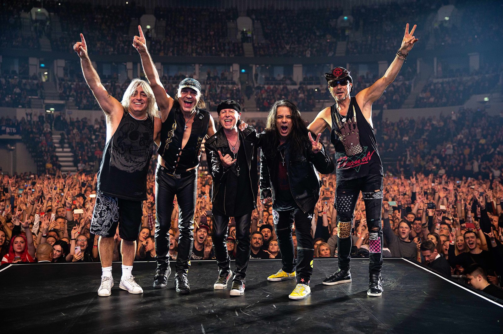 Scorpions, the German rock group known for iconic hits such as &quot;Still Loving You,&quot; &quot;Wind of Change,&quot; &quot;Rock You Like a Hurricane.&quot; (DHA Photo)