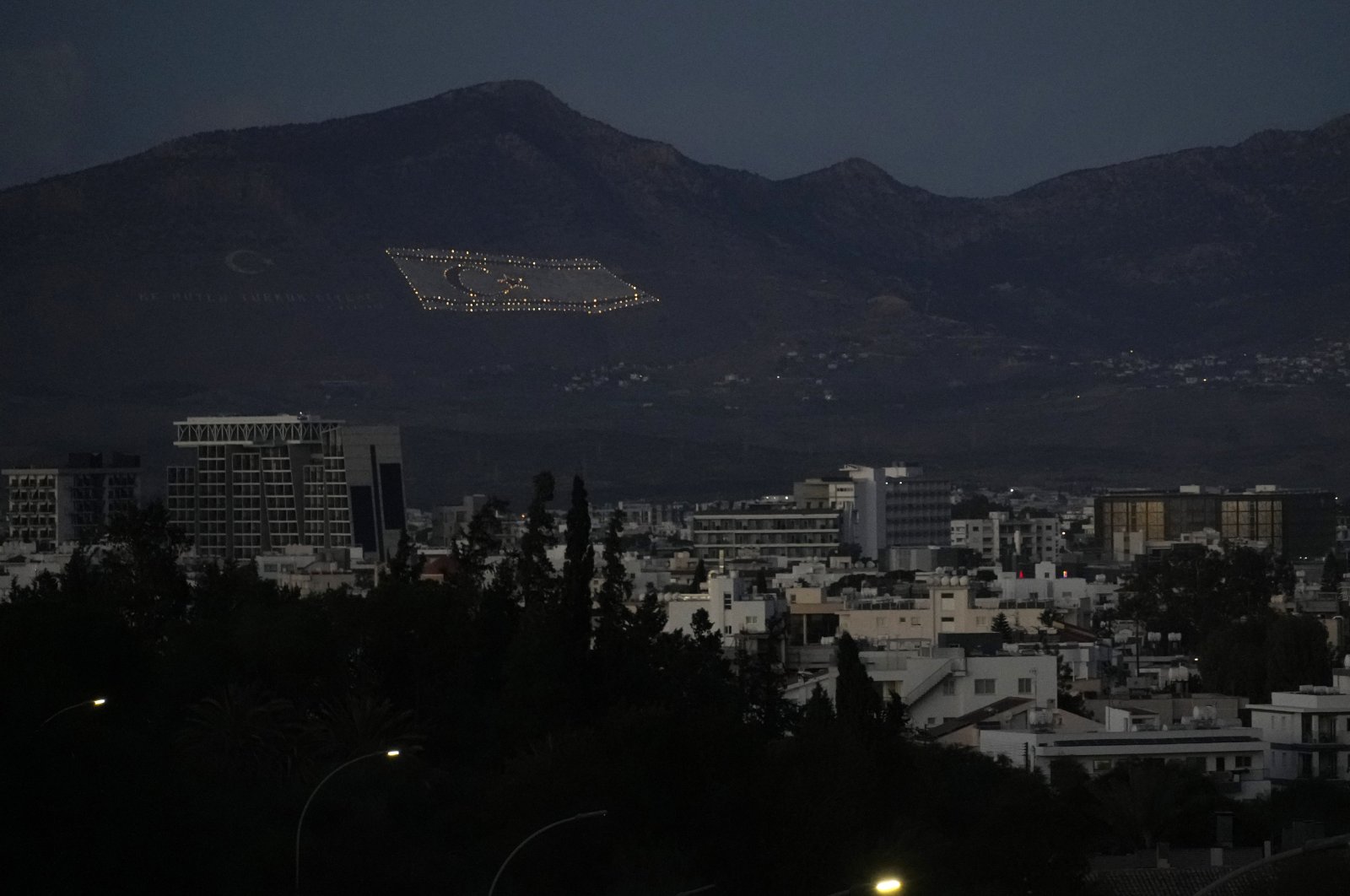 A view of Lefkoşa (Nicosia), Turkish Republic of Northern Cyprus, Jan. 28, 2023. (AP Photo)