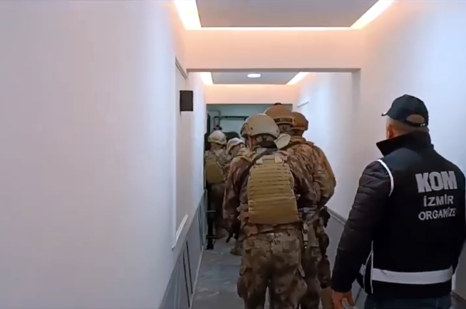 The Anti-Smuggling and Organized Crime Directorate of the General Directorate of Security executes operation Cage-18, Ankara, Türkiye, Dec. 12, 2023. (DHA Photo)