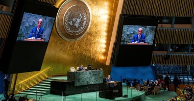 A view of the United Nations General Assembly in New York City, U.S., Dec. 12, 2023. (Reuters Photo)