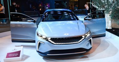 Togg's 'Transition Concept' electric vehicle is displayed during the Consumer Electronics Show (CES) in Las Vegas, Nevada, U.S., Jan. 6, 2022. (AFP Photo)