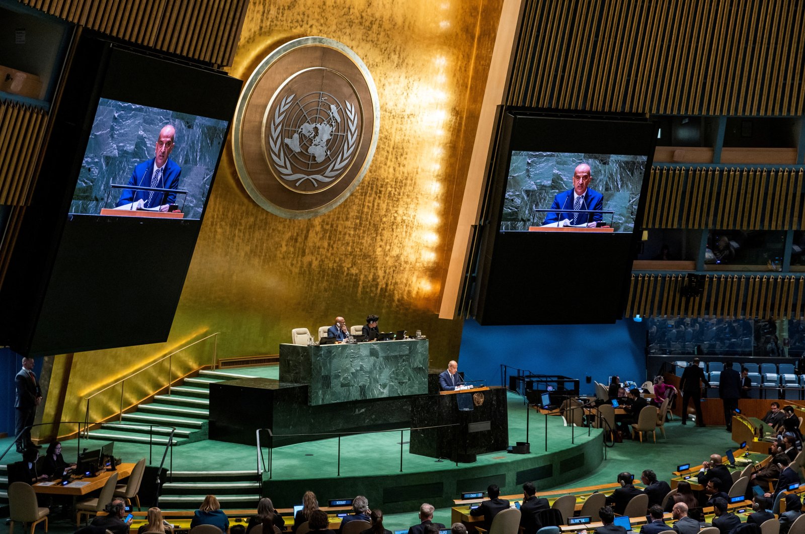 A view of the United Nations General Assembly in New York City, U.S., Dec. 12, 2023. (Reuters Photo)