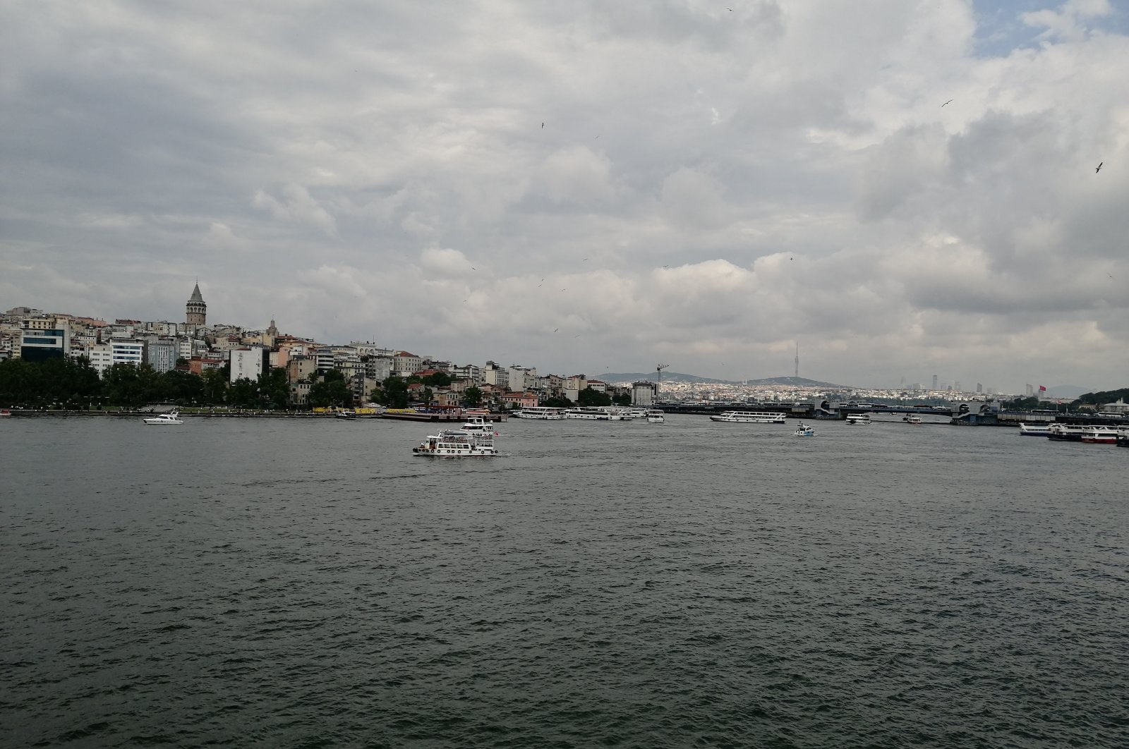 A view of Bosporus taken from Eminönü bridge, Istanbul, Türkiye, June 17, 2023. (Photo by Sisa Bodani)