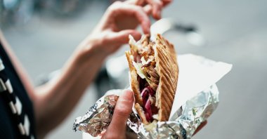 Famous Turkish tombik döner. June, 16, 2021. (Getty Images Photo)
