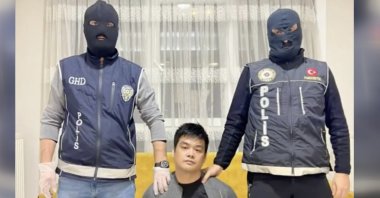 Interpol wanted Chinese national Chen Xuefeng detained in Bağcılar, Istanbul, Türkiye, Dec. 15, 2023. (AA Photo) 