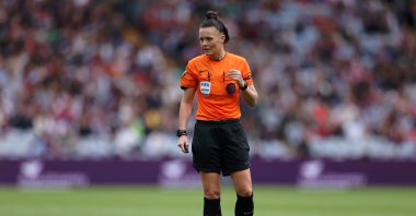 Rebecca Welch, looks on during the Barclays Women&#039;s Super League match between Aston Villa and Manchester United at Villa Park, Birmingham, U.K., Oct. 1, 2023. (Getty Images Photo)