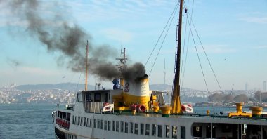 A steamboat, part of public transport network in Istanbul, Türkiye, is seen in this photo taken on Dec. 15, 2023. (DHA Photo)