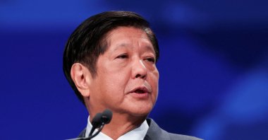 Ferdinand Marcos Jr. President of the Philippines speaks at the Asia-Pacific Economic Cooperation (APEC) CEO Summit in San Francisco, California, U.S., Nov. 15, 2023. (Reuters Photo)