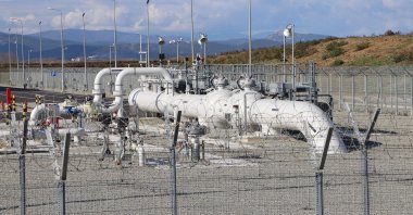 Gas valves of the TANAP project in the Ipsala district of Edirne province, northwestern Türkiye, Nov. 28, 2019. (DHA Photo)