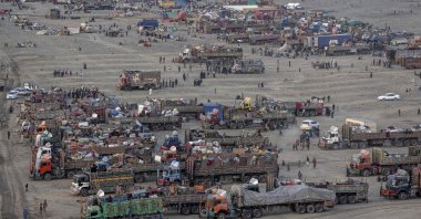 Afghan refugees settle in a camp near the Torkham Pakistan-Afghanistan border, in Torkham, Afghanistan, Nov. 3, 2023. (AP Photo)