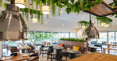 The interior of a restaurant in Antalya, Türkiye, Dec. 19, 2023. (AA Photo)