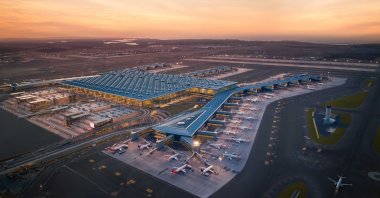 An aerial view of Istanbul Airport, Istanbul, Türkiye, Dec. 12, 2023. (IHA Photo)