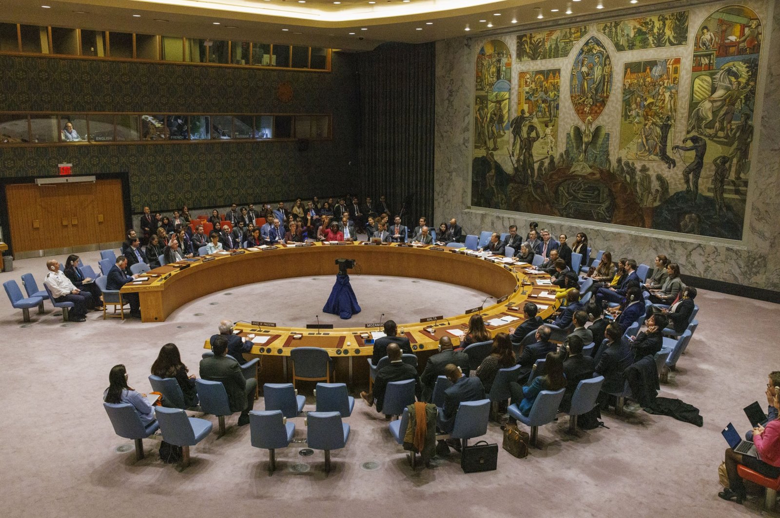 A view of the United Nations Security Council in New York, U.S., Nov. 15, 2023. (EPA Photo)