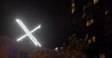 The X logo is seen on the top of the headquarters of the messaging platform X, formerly known as Twitter, in downtown San Francisco, California, U.S., July 30, 2023. (Reuters Photo)