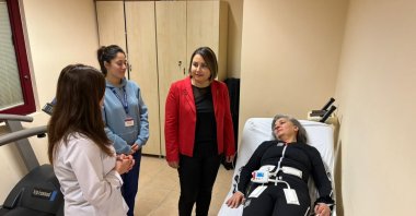 Clinical trials continue on "bionic clothing" treatment at Hacettepe University, Ankara, Türkiye, Dec. 21, 2023. (DHA Photo)