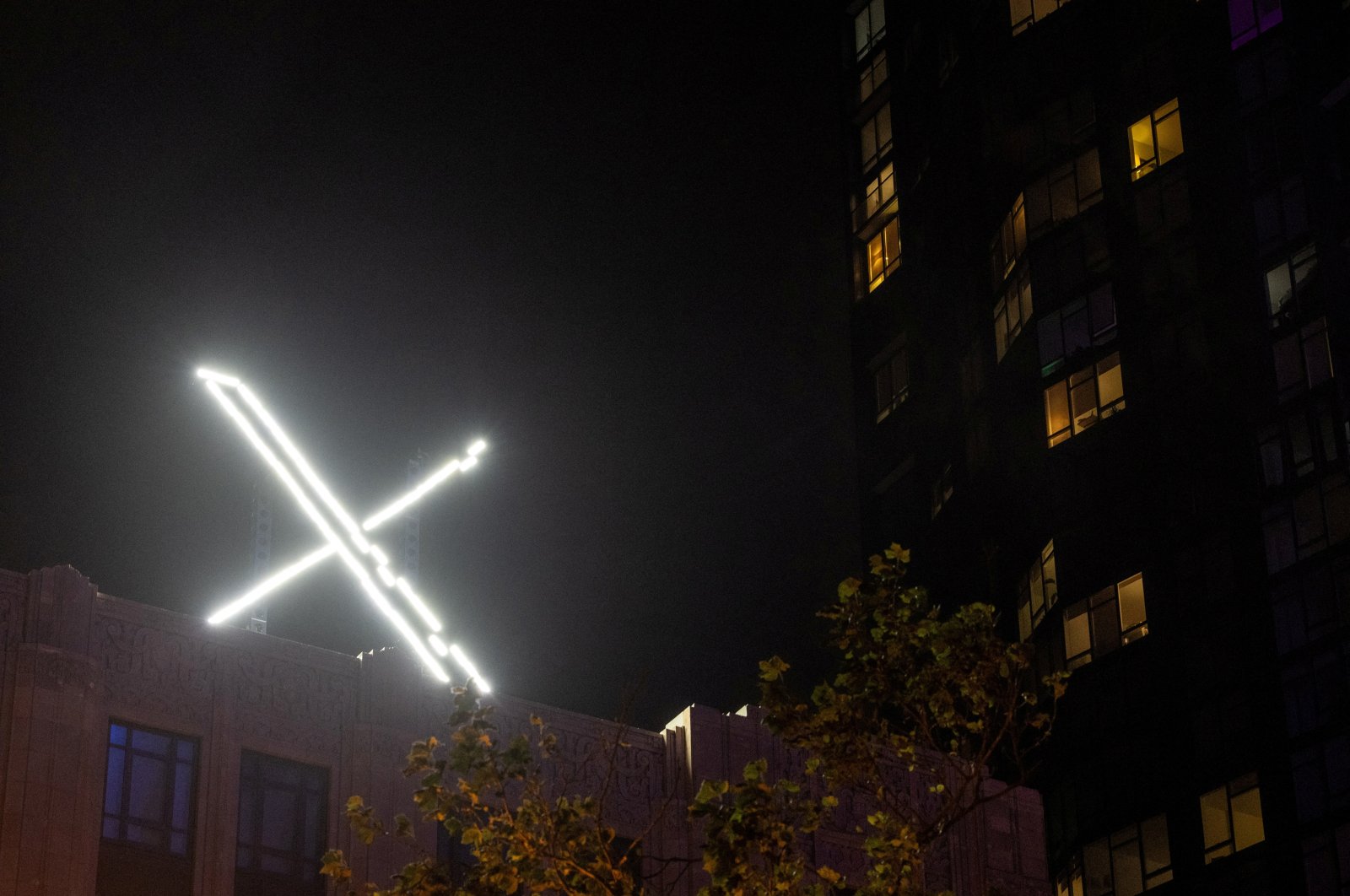 The X logo is seen on the top of the headquarters of the messaging platform X, formerly known as Twitter, in downtown San Francisco, California, U.S., July 30, 2023. (Reuters Photo)