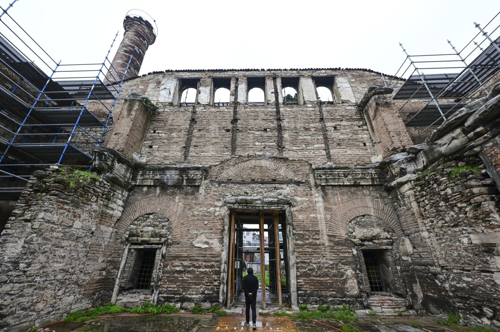 The Imrahor Ilyas Bey Mosque, also known as the Monastery of Stoudios, dating back earlier than Hagia Sophia and established in the fifth century, maintains its significance as the oldest religious structure in Istanbul, Türkiye, Dec. 7, 2023. (AA Photo)