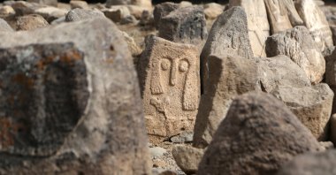 Historical pieces found during excavations in Ardabil, Iran. Oct. 6, 2023. (AA Photo)