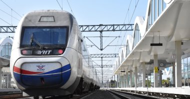 The High Speed ​​Train (YHT) Ankara-Istanbul line, Dec. 22, 2023. (AA Photo)