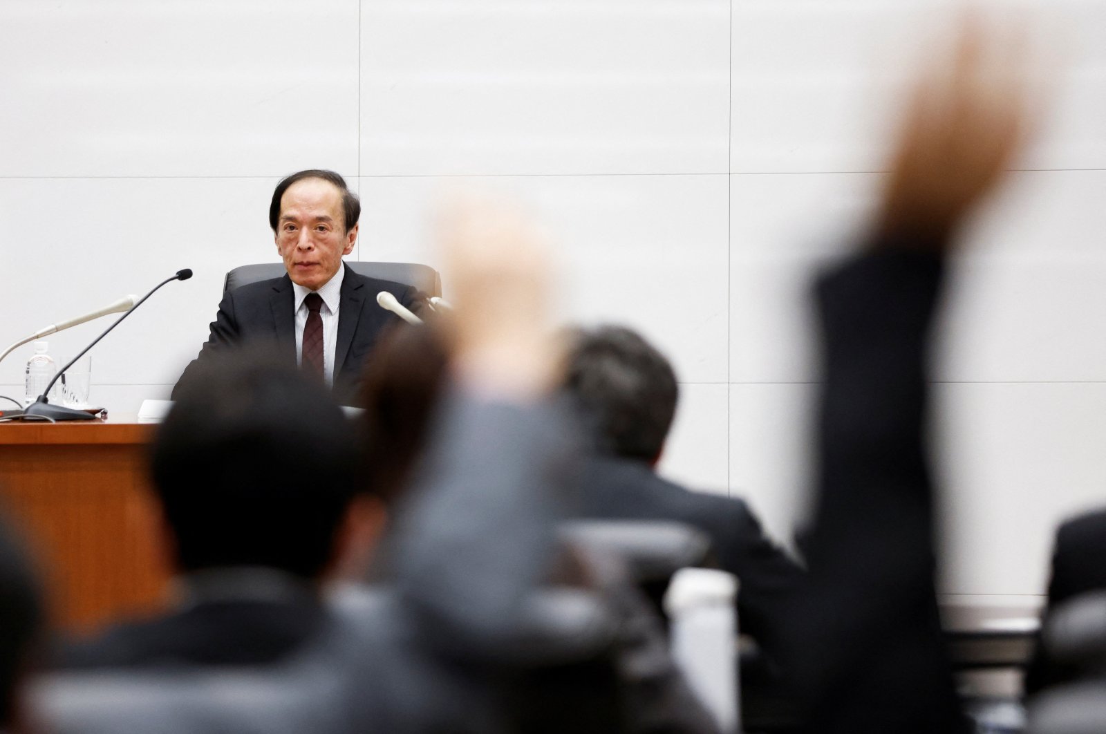 Bank of Japan Governor Kazuo Ueda attends a press conference after their policy meeting at BOJ headquarters in Tokyo, Japan, Dec. 19, 2023. (Reuters Photo)