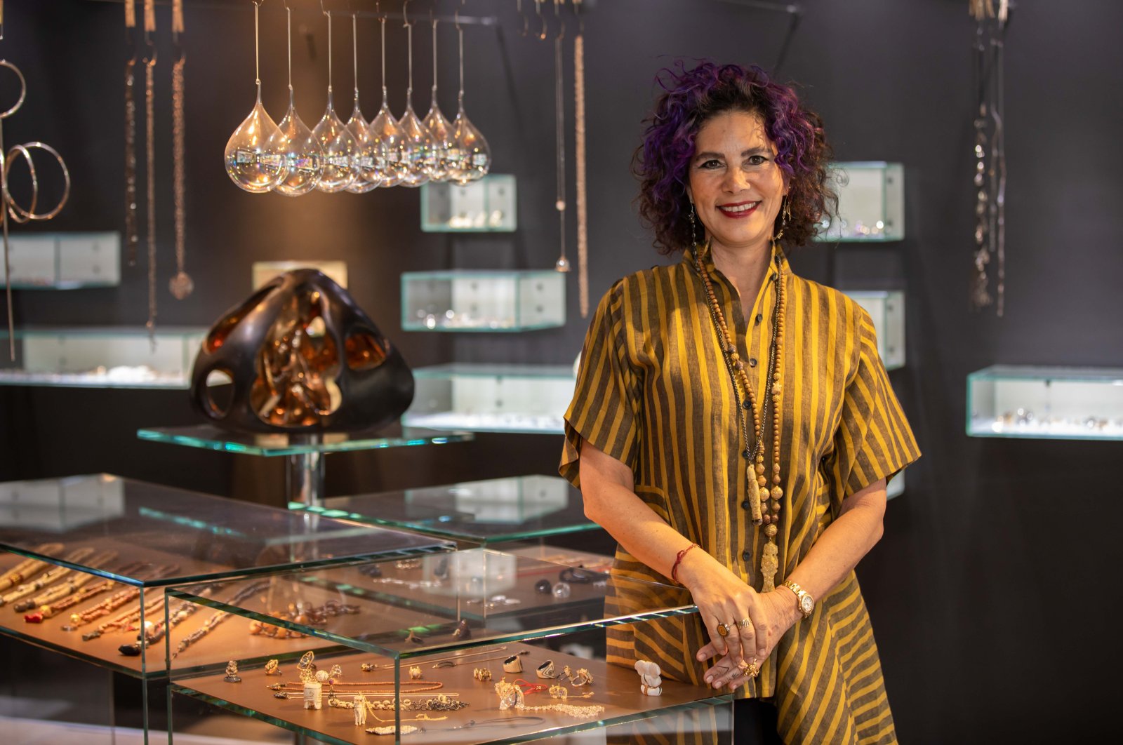 Zeynep Erol, founder of Zeynep Erol Jewelry Design, in her showroom, Istanbul, Türkiye, April, 8, 2021. (Photo Courtesy of Designer)