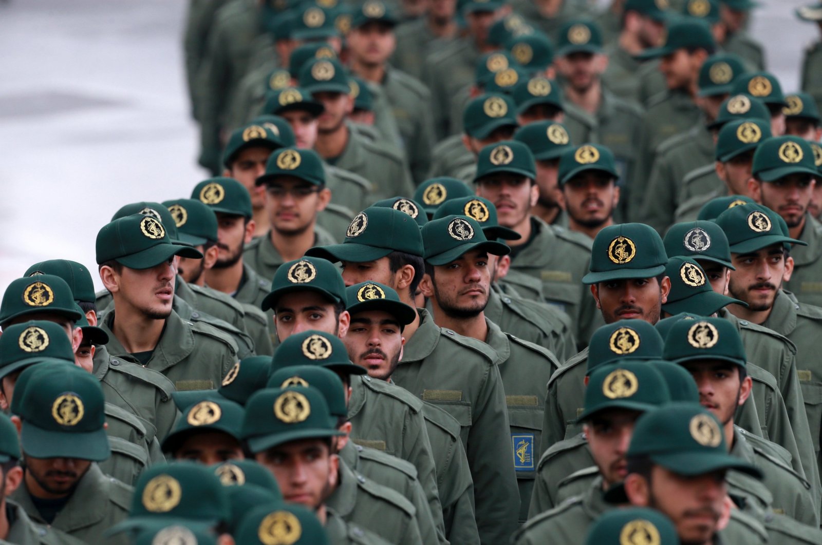 Iranian Revolutionary Guard members arrive for a ceremony celebrating the 40th anniversary of the Islamic Revolution, at the Azadi, or Freedom, Square, in Tehran, Iran, Feb, 11, 2019. (AP File Photo)