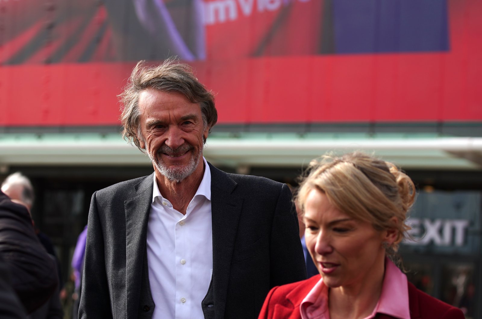 Sir Jim Ratcliffe (L) at Old Trafford, home of Manchester United, Manchester, U.K., May 17, 2023. (Getty Images Photo)