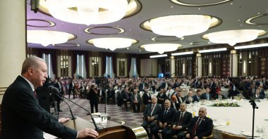 President Recep Tayyip Erdoğan speaks at the event, in the capital Ankara, Türkiye, Dec. 28, 2023. (AA Photo)